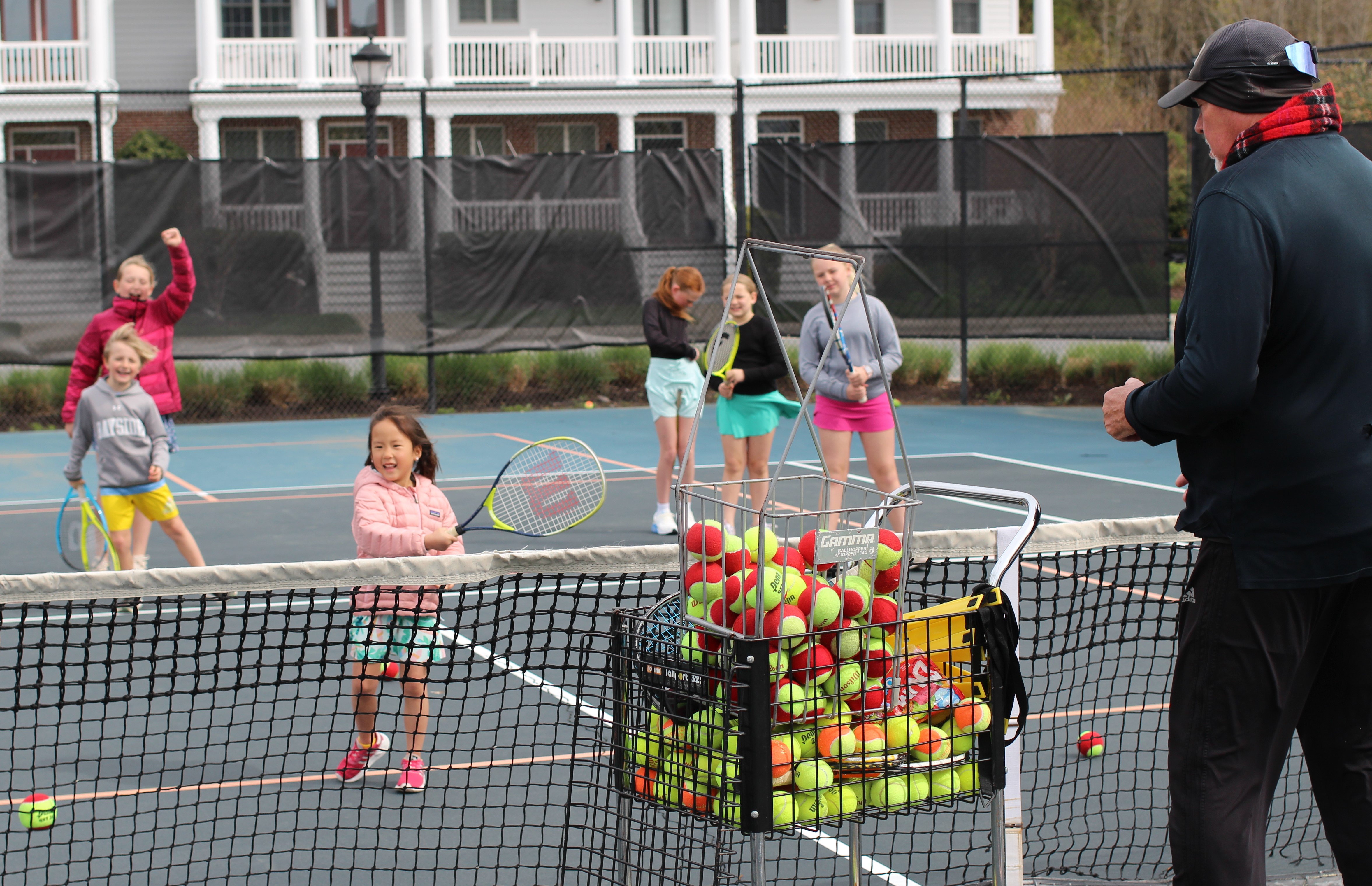 view of the tennis courts